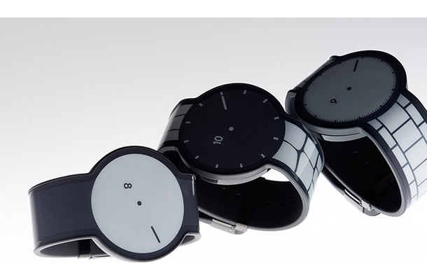 文字盤もベルトもデザインが変えられる！ 電子ペーパーでできた「FES Watch」