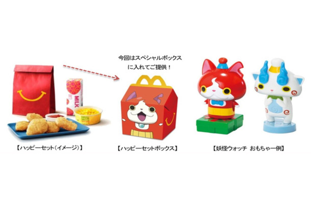 マクドナルド、「妖怪ウォッチ」のおもちゃつきハッピーセット発売