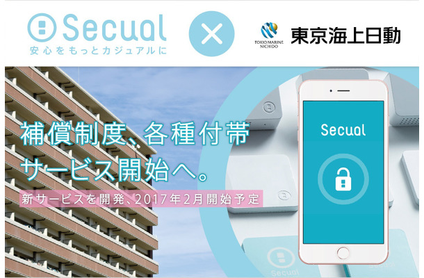 新サービスは賃貸住宅のオーナーや管理会社に向けた補償制度となる。同社はSecualを設置した環境で不法侵入の被害に遭った場合に、見舞金を支給する制度なども実施している（画像はプレスリリースより）