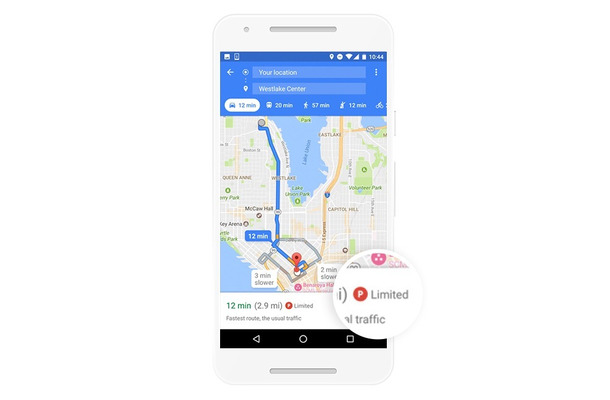 駐車場の混雑具合が分かる！米Googleが「Google Maps」に新機能を追加