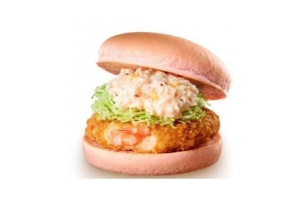 春を先取り！ロッテリアが「桜えびタルタルのエビバーガー」発売