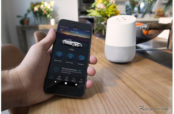 Google Homeとメルセデスベンツのアプリケーション