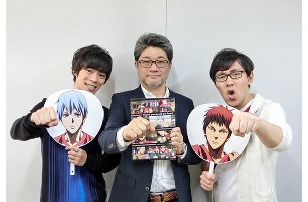 小野賢章、多田俊介監督、小野友樹（c）藤巻忠俊/集英社・劇場版「黒子のバスケ」製作委員会