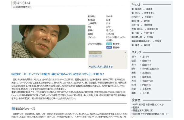 男はつらいよ（第1作）