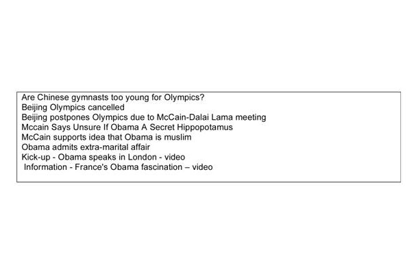 オリンピック中止、オバマ氏の不倫など攻撃スパムの題名例