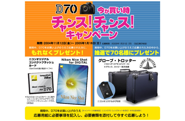 D70キャンペーン情報ページ