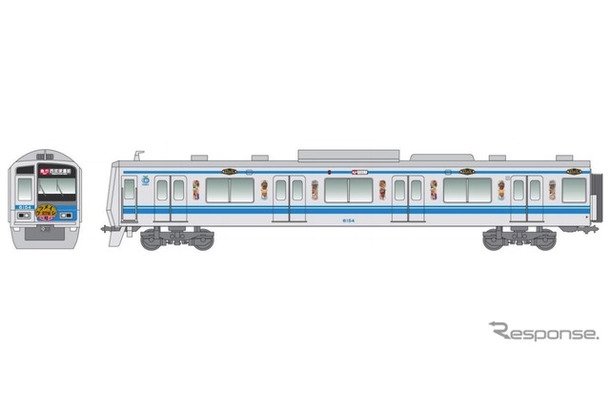 ケツメイシラッピング電車のデザイン。時刻や運行区間は日によって異なるが、「西武線アプリ」で走行位置を確認できる。