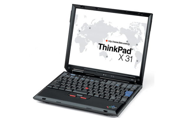 Pentium M 1.7GHz搭載のThinkPad X31