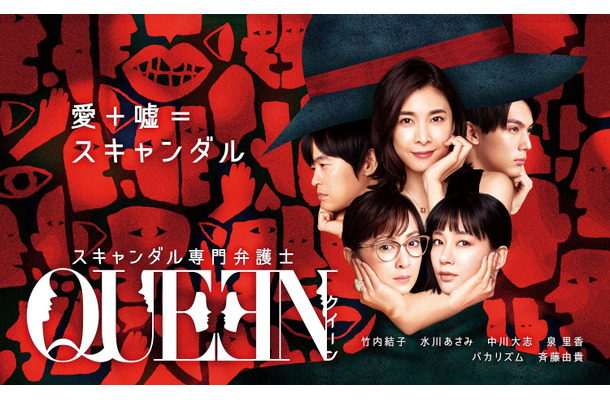 だまし絵のような構図......竹内結子主演ドラマ『QUEEN』ポスター解禁