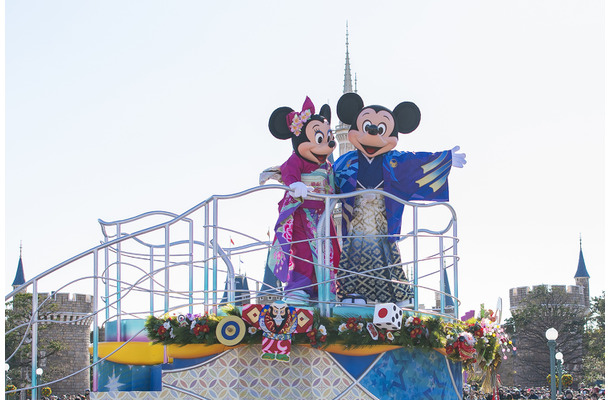 東京ディズニーリゾート、ミッキー＆ミニーが着物姿で新年のあいさつ