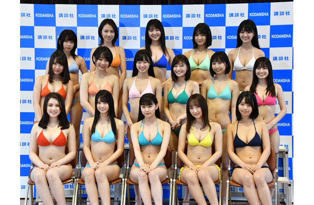 「ミスマガジン2019」ベスト16お披露目イベント【写真：竹内みちまろ】