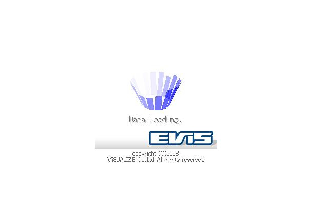 「EViS」起動画面