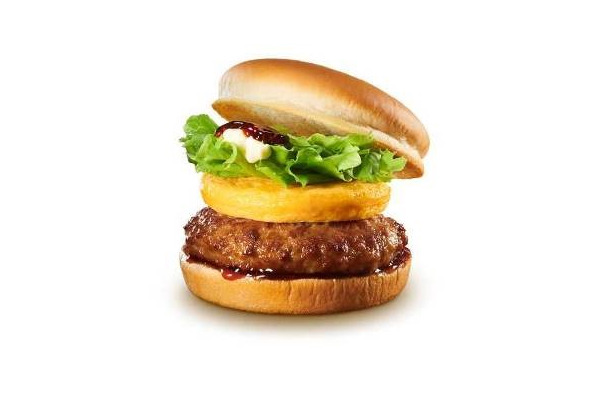 ロッテリア、完熟／半熟たまごやきがのった肉厚バーガー発売