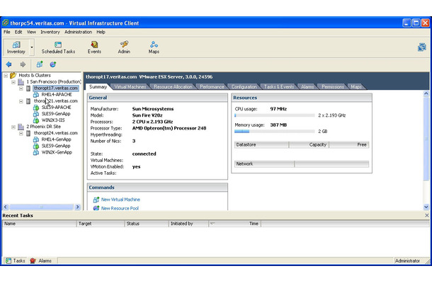 Veritas Cluster Server for VMware ESX