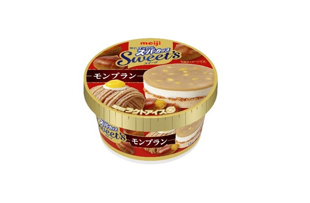 「明治 エッセル スーパーカップ Sweet's」よりモンブランフレーバーの新商品登場