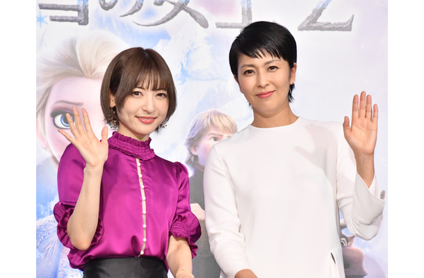 神田沙也加、松たか子【写真：竹内みちまろ】