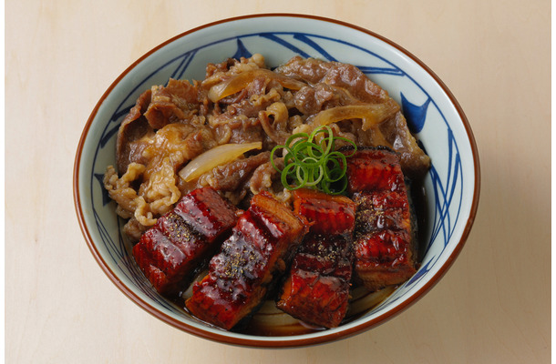 丸亀製麺「牛とうなぎのぶっかけうどん」