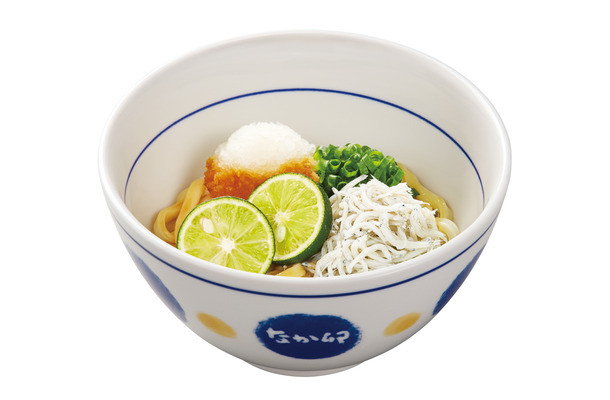 なか卯、夏らしい新商品！「すだちおろしうどん」に釜揚げしらすプラス