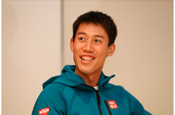 錦織圭選手 (Photo by Darryl Oumi/Getty Images)