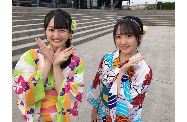 STU48・石田千穂＆信濃宙花 （C）STU