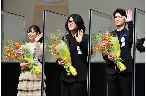 森七菜、岩井俊二監督、福山雅治【写真：竹内みちまろ】