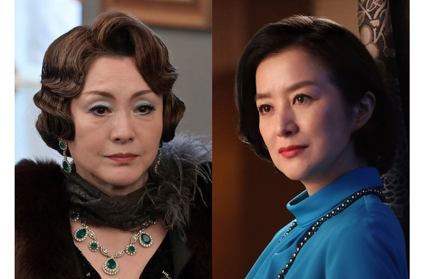 左から）松坂慶子、鈴木京香（C）フジテレビ