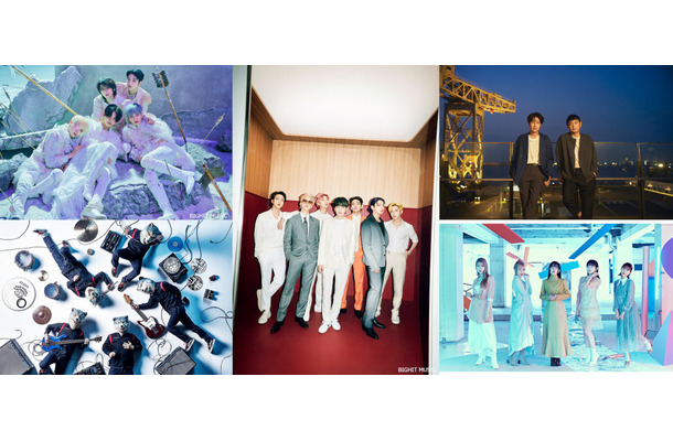 TOMORROW X TOGETHER、BTS、MAN WITH A MISSION、ゆず、Little Glee Monster