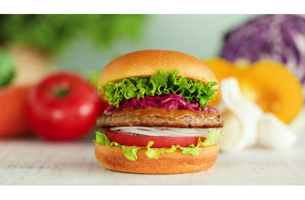 フレッシュネスバーガー、たっぷり野菜＆肉の旨味が味わえる「ガーデンサラダバーガー」発売