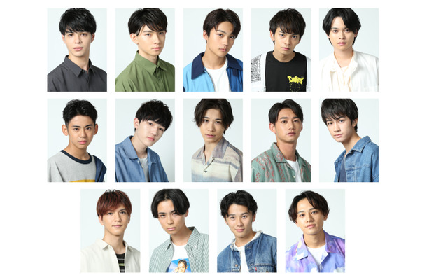 ファイナリスト14人（上段左から）秋永優二、浅尾澪音、磯野泉、伊藤功弥、岩崎友泰　（中段左から）越智凌雅、株元輝煌、川﨑陸也、川本侑磨、澤田海瑠　（下段左から）大毛慎也、永野孔規、林優大、與那覇叶