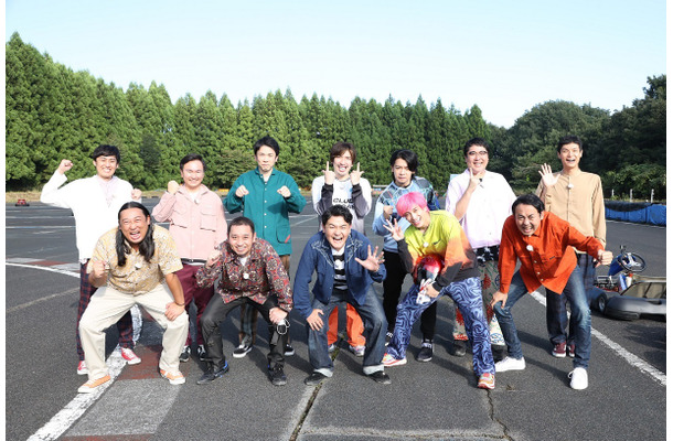 上段左から）山本博、山内健司、濱家隆一、りんたろー。、野田クリスタル、村上、もう中学生／下段左から）秋山竜次、大悟、ノブ、兼近大樹、田中卓志（C）フジテレビ