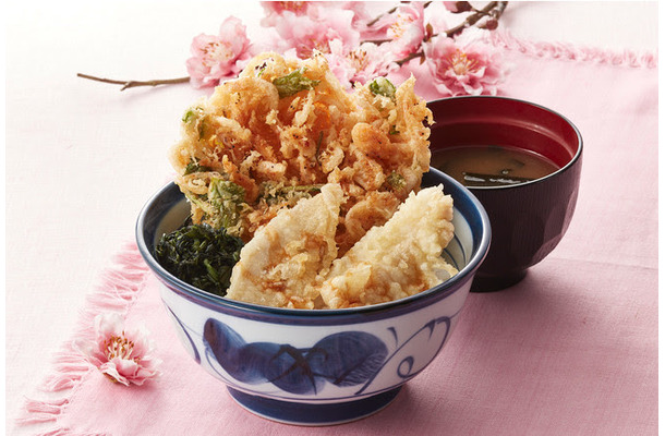 桜海老天丼（広島菜付）