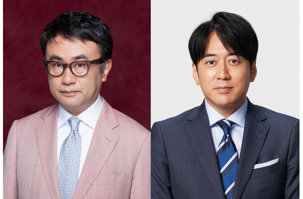 （左から）三谷幸喜、安住紳一郎ＴＢＳアナウンサー(C)TBS