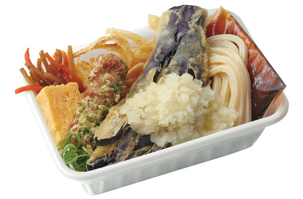 なす天おろしうどん弁当