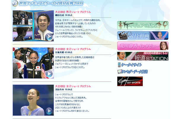 テレビ朝日「フィギュアスケート2008/2009」