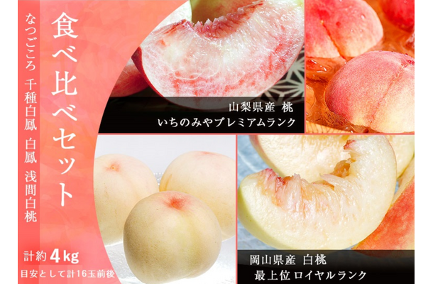 「4大産地の桃食べ比べセット」発売！「桃サミット2022」でプロのカッティングやレシピを学ぼう