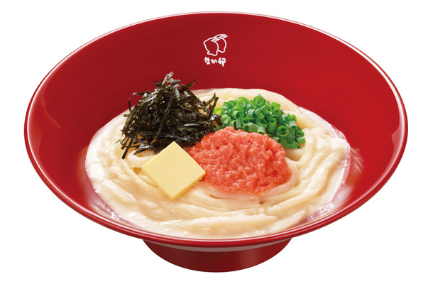 なか卯、博多明太子を使った「明太子クリームうどん」新発売！