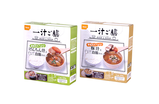 非常食の革命！お湯や水がなくても食べられる「一汁ご膳」新発売