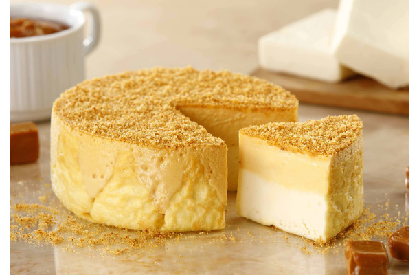 東京ミルクチーズ工場、ロングセラー「ミルクチーズケーキ」に季節限定の味わい“キャラメル”登場