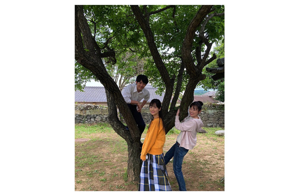 福原遥、赤楚衛二・山下美月との幼なじみ仲良し3ショット公開！朝ドラ『舞いあがれ！』