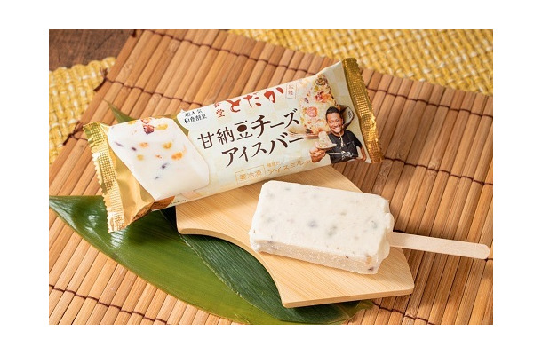 ファミリーマート、人気和食割烹「食堂とだか」監修の「甘納豆チーズアイスバー」発売