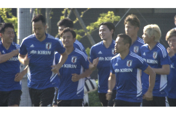 サッカー日本代表合宿（C）NHK