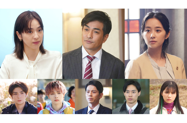 上段左から）中村アン、北村一輝、堀田真由／下段左から）髙橋優斗、宮世琉弥、吉沢悠、戸塚純貴、渡邉美穂（C）フジテレビ