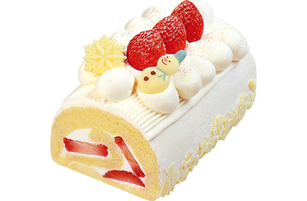 「雪降る苺のプレミアムロールケーキ」