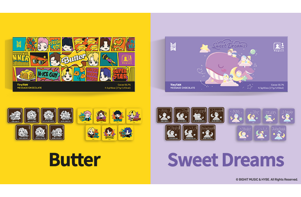 TinyTAN アクリルマグネット付チョコレート