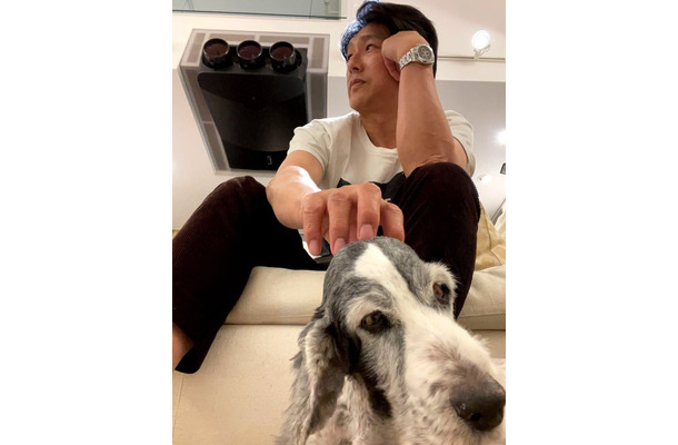 高橋克典と愛犬・ジェニー