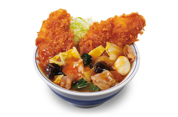 タレカツとうま煮の合い盛り丼（759円）