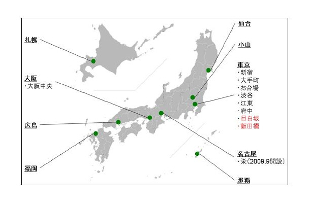 KDDIの国内「TELEHOUSE」主要拠点