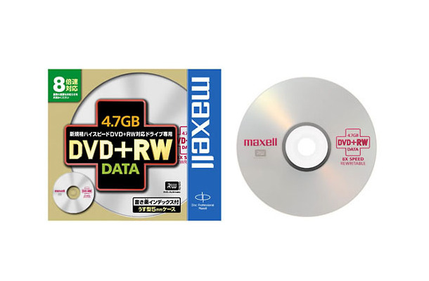 8倍速記録対応データ用DVD+RW（D+RW47C.1P）