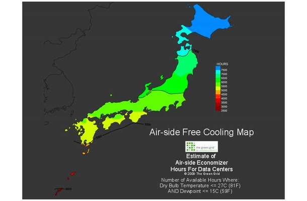 外気冷却マップ（低解像度版）