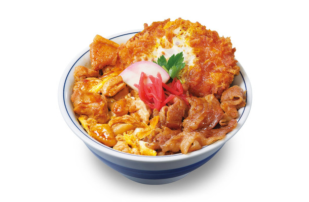 かつやのトリプルカツ丼